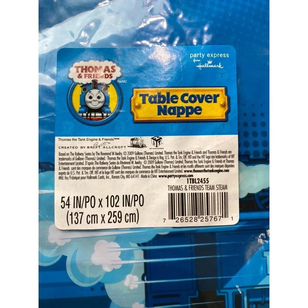 THOMAS TRAIN HALLMARK Table Cloth 2 Lot